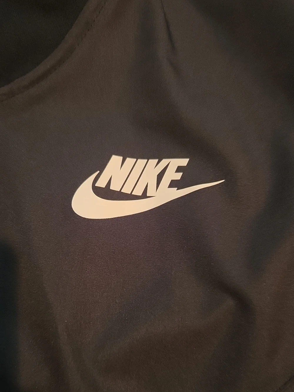 Nike Black Bomber Jacket with White Logo